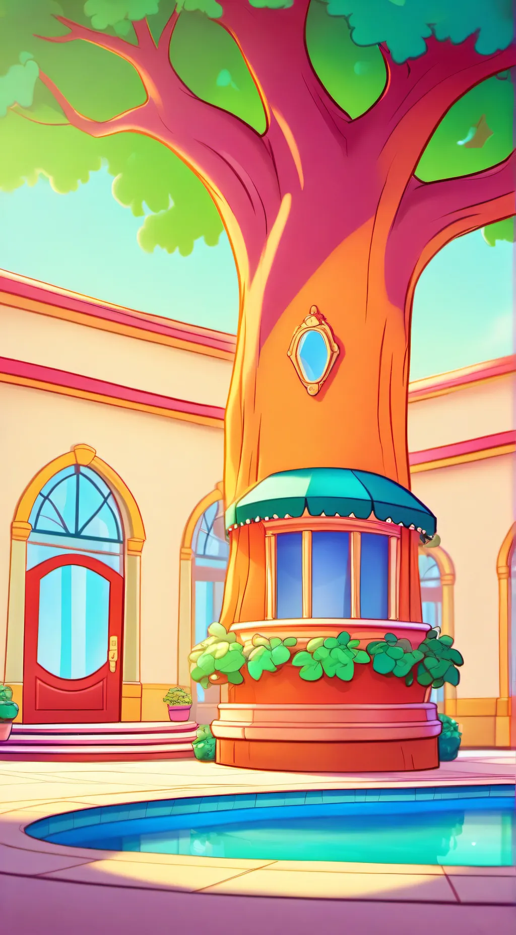 ai character: DW X FG background