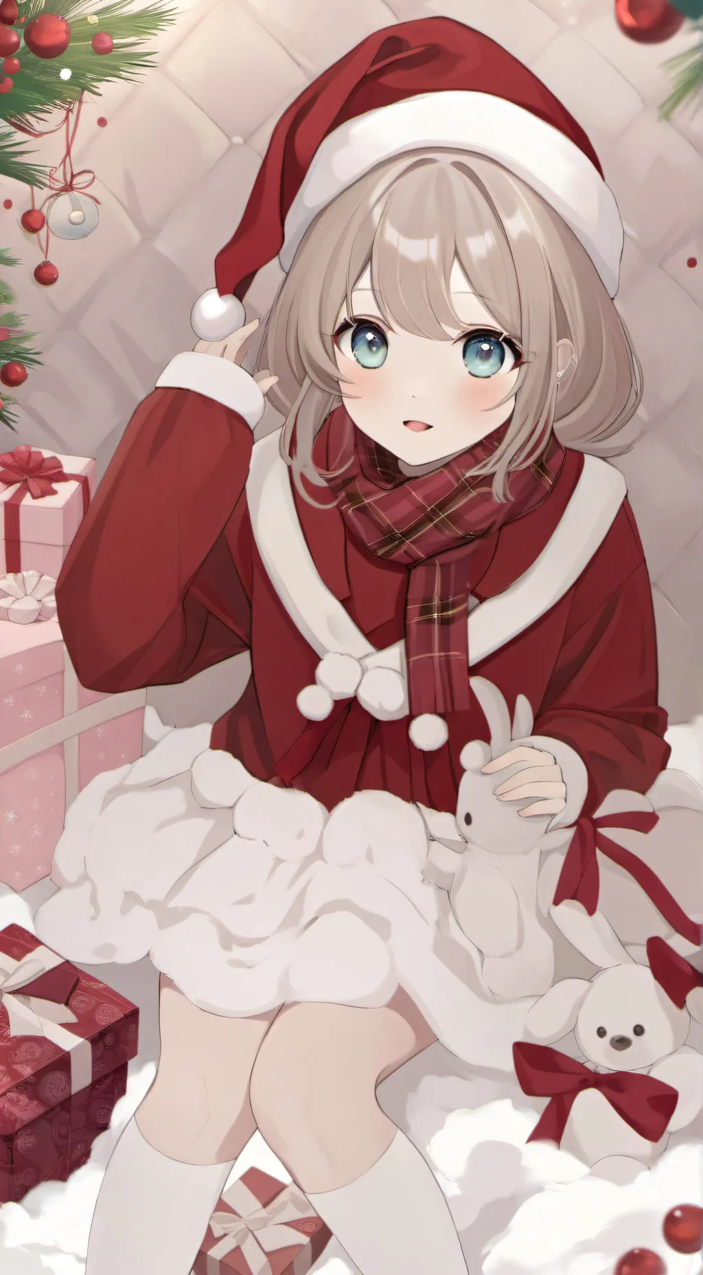 ai character: Dw Christmas Event background