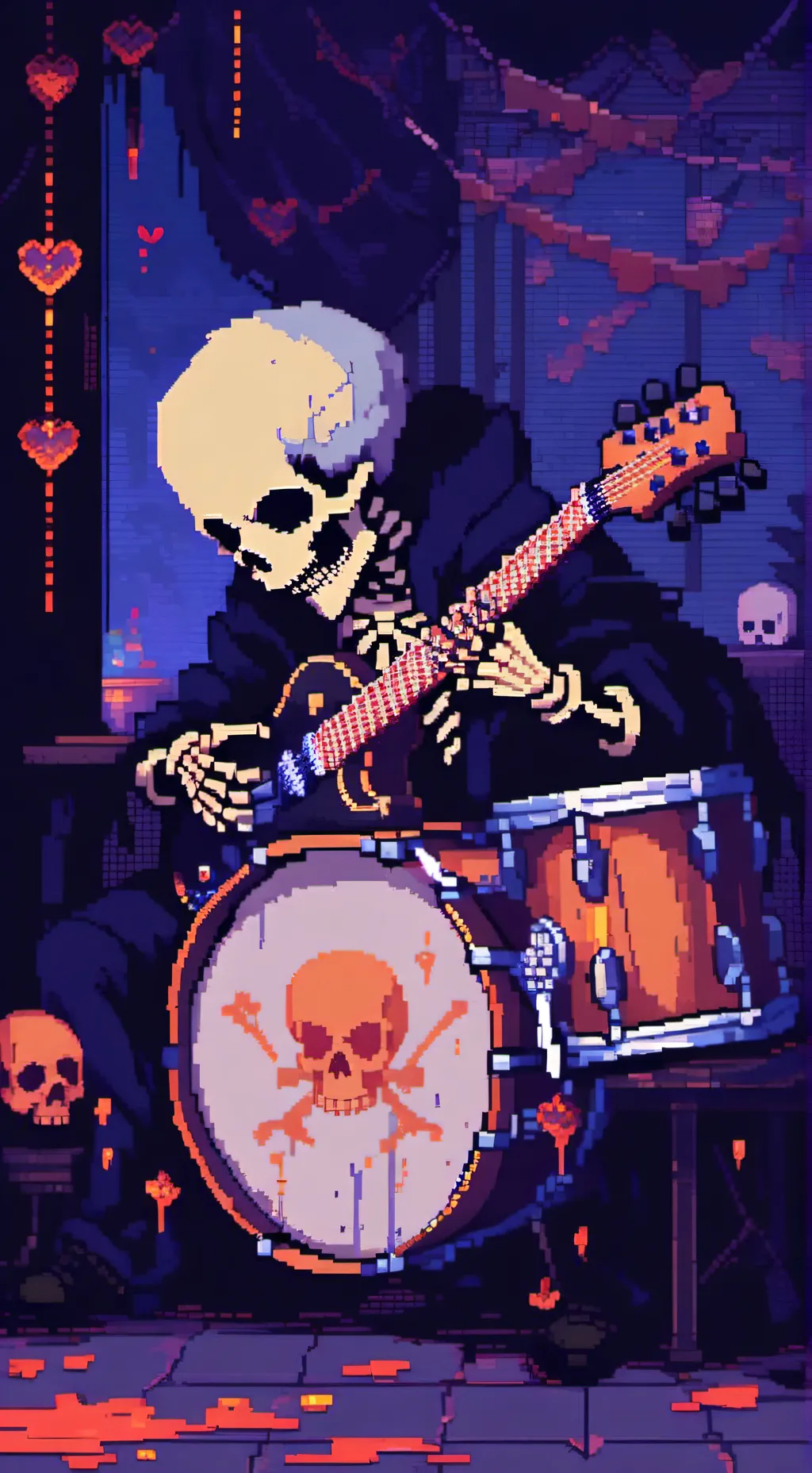 ai character: Sans(misfit sans) background