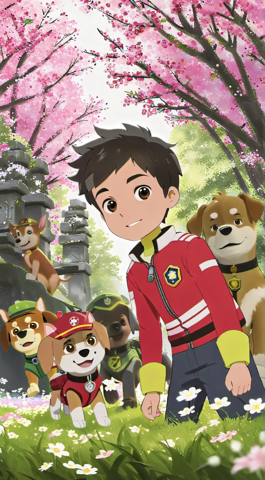 ai character: paw patrol background