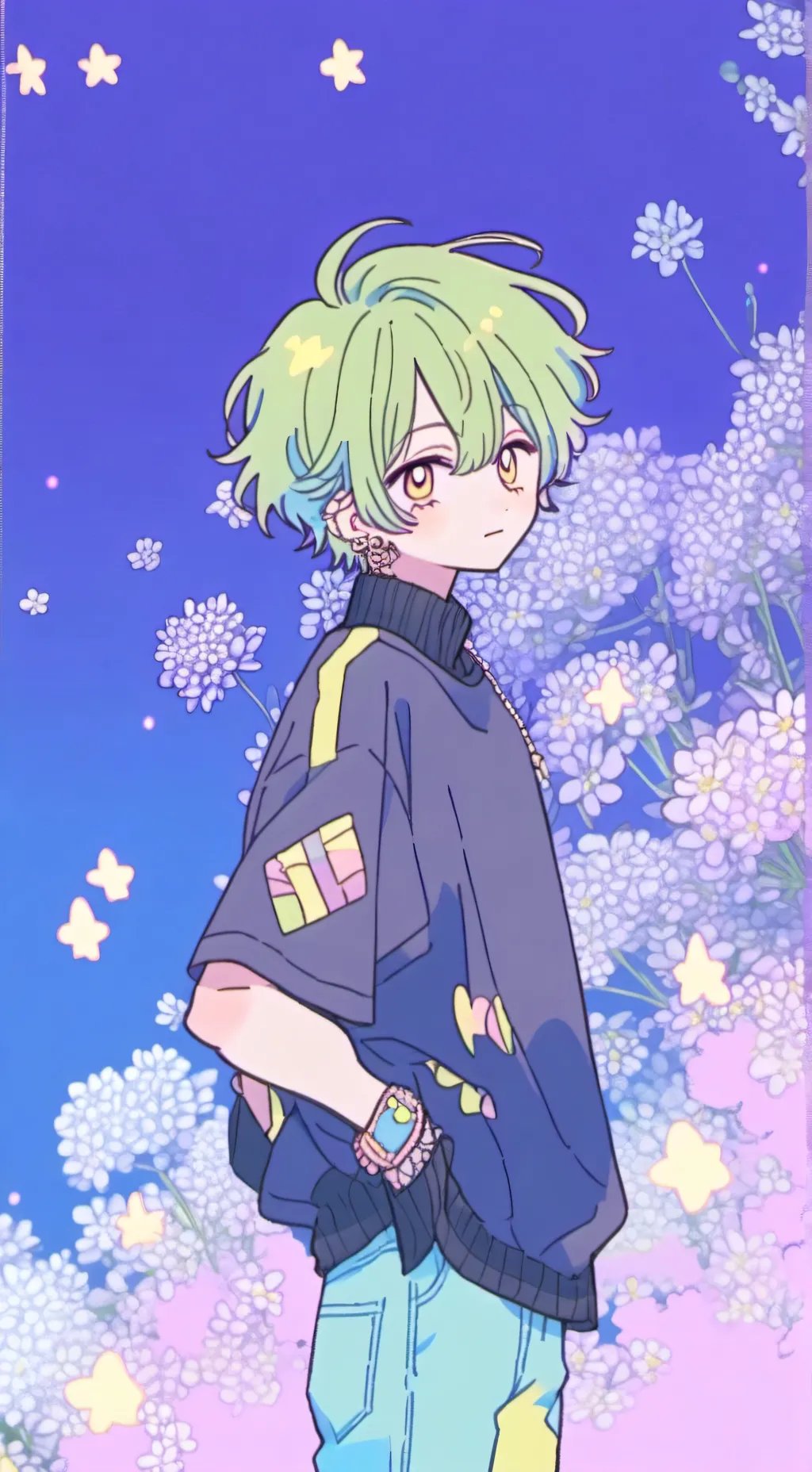 ai character: ❄David❄ background