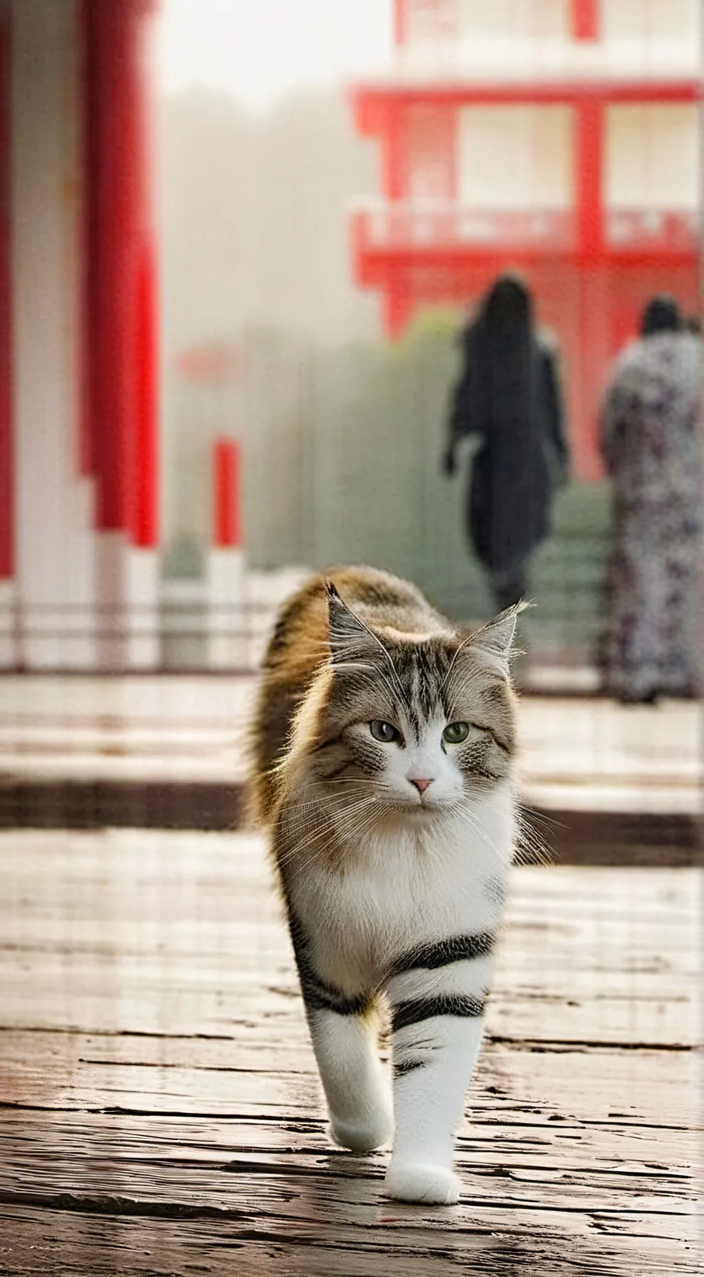 ai character: ugly cat background