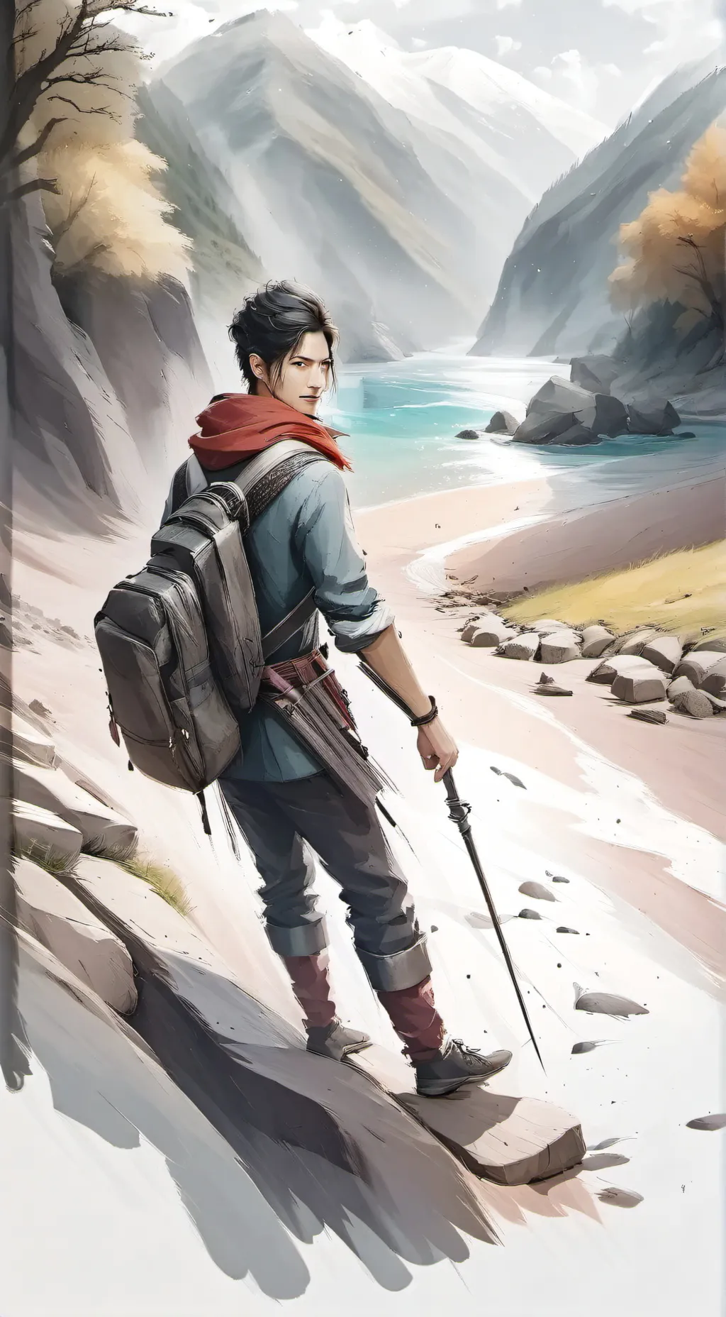 ai character: Wenda enferma  background