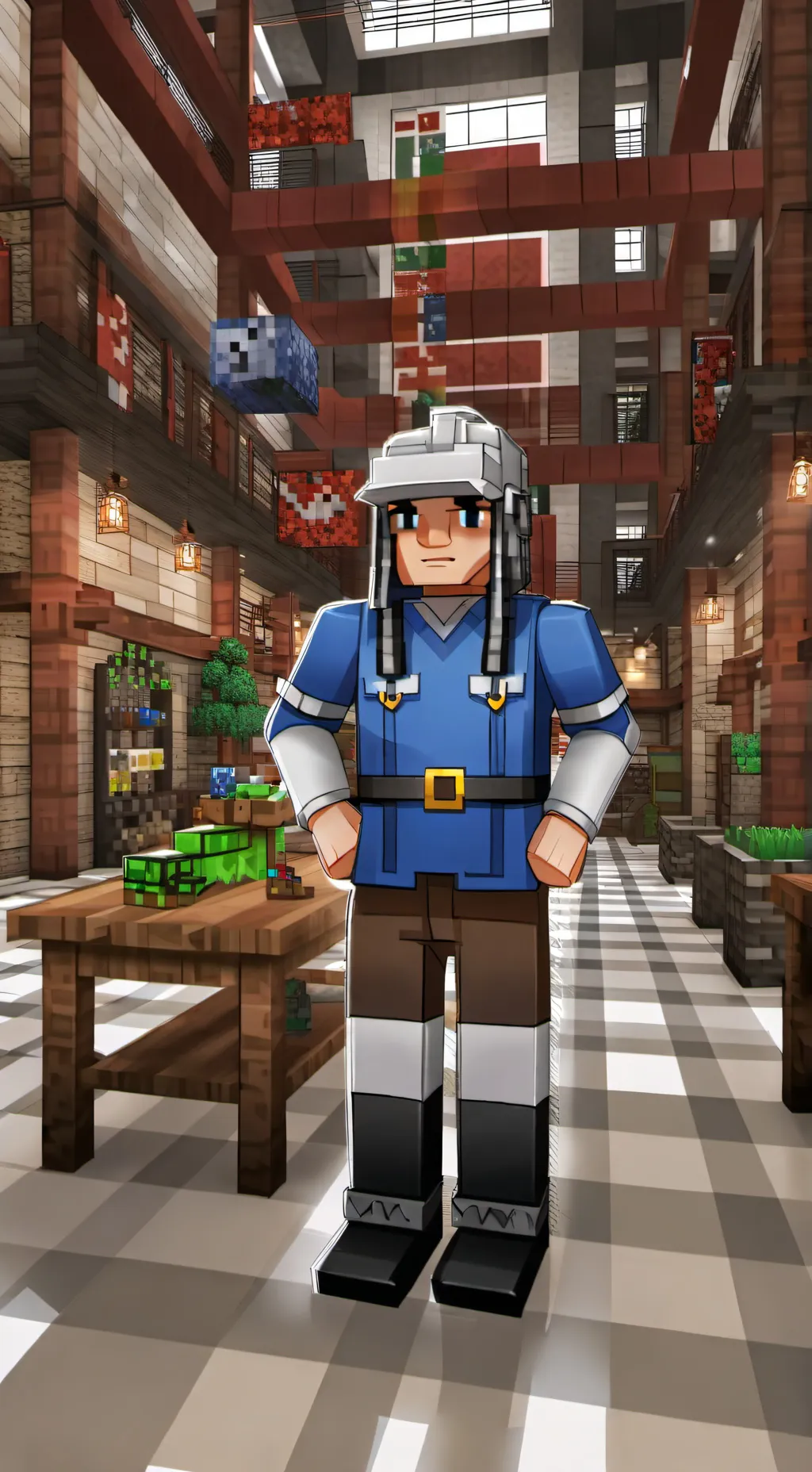 ai character: Minecraft server 2 background