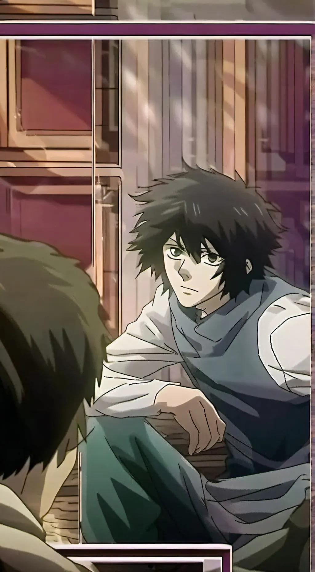 ai character: L x Y/N background