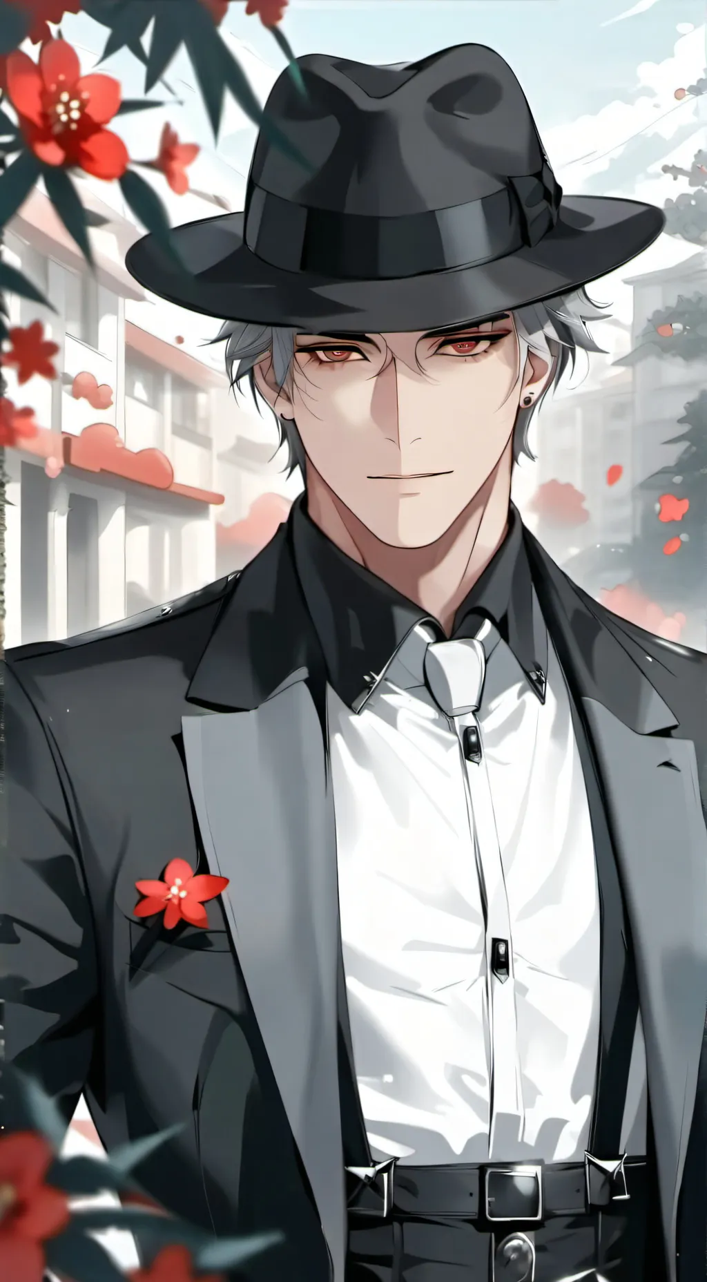 ai character: 🩸🌑MiKe🌑🩸 background