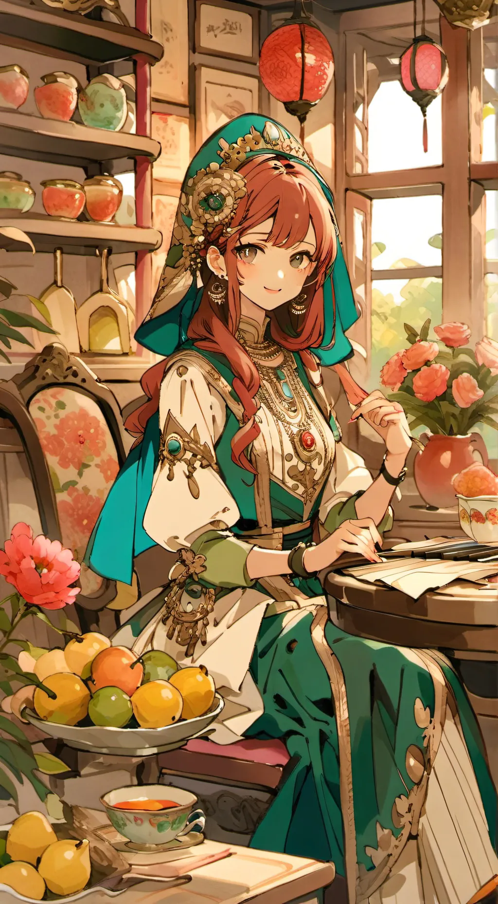 ai character: allex background