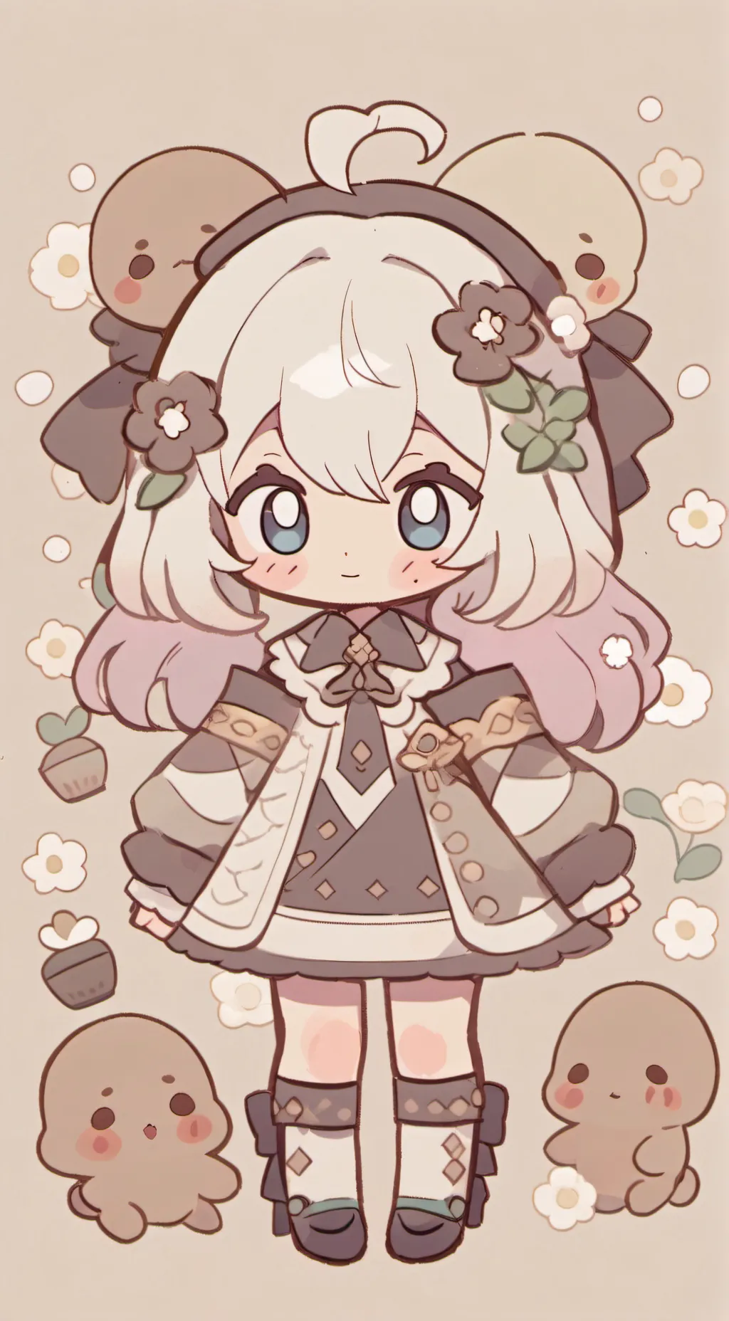 ai character: amor con dolor background