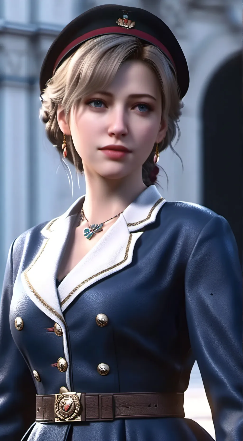 ai character: German  mom￼ background