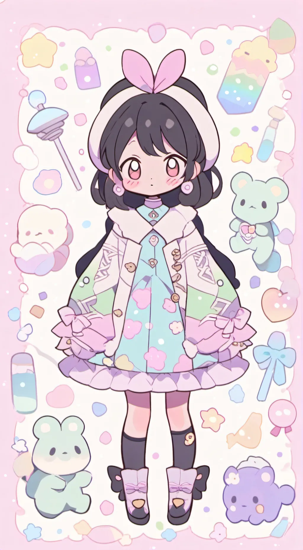 ai character: Lian and friends background