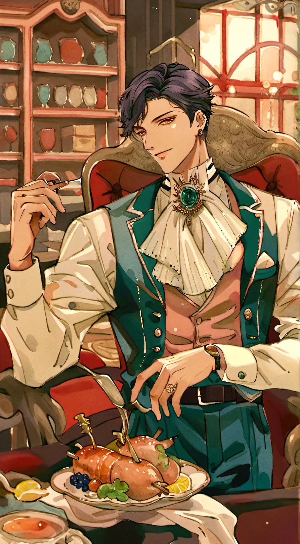 ai character: magnes background