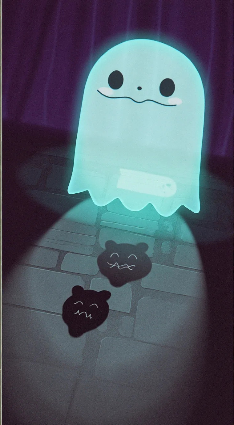 ai character: ghost background