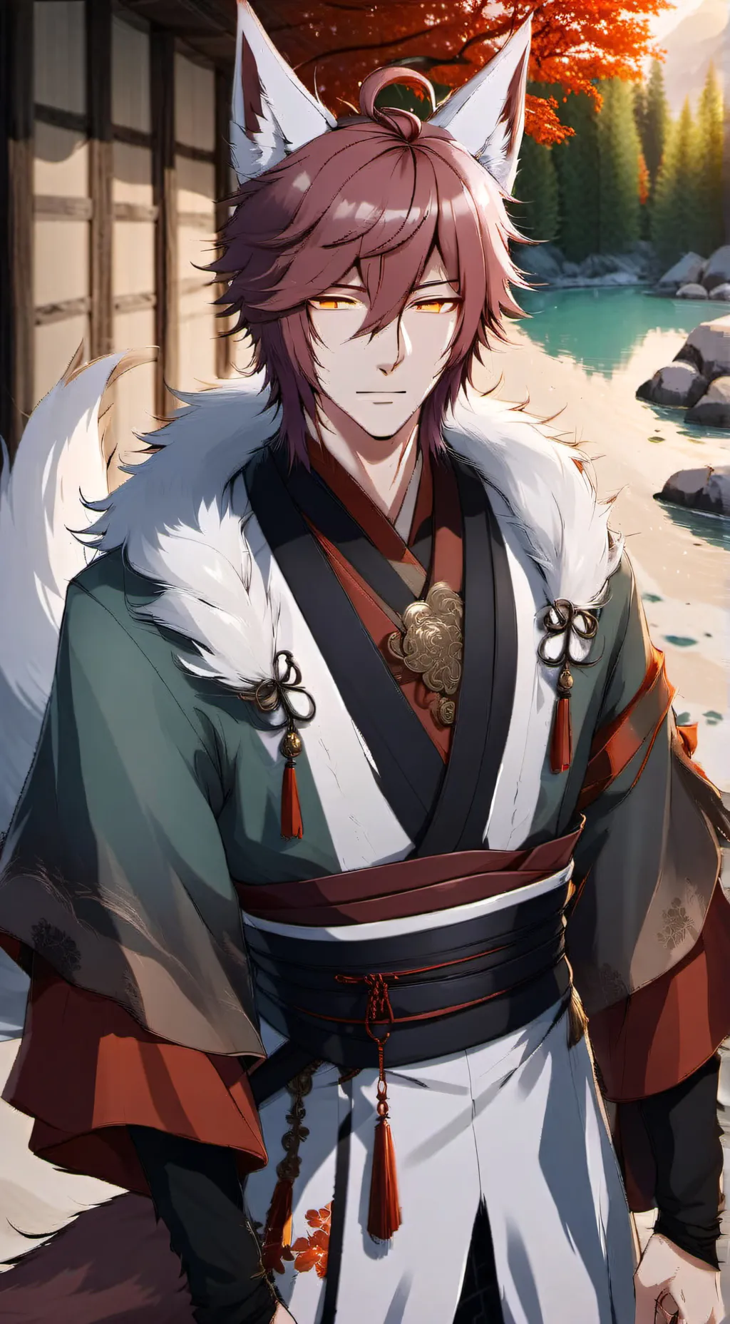 ai character: Kitsune Daniel background