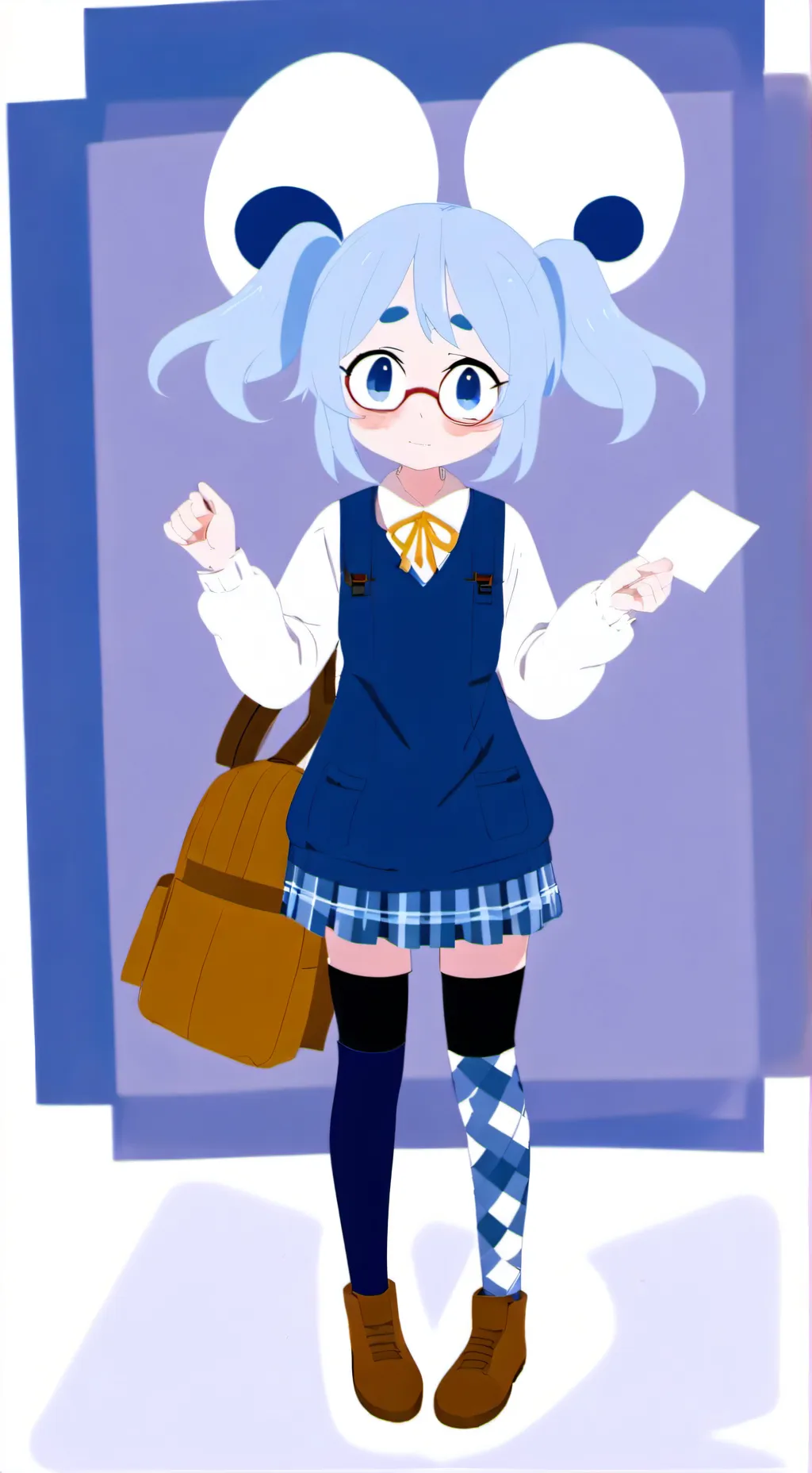 ai character: sprunki school background