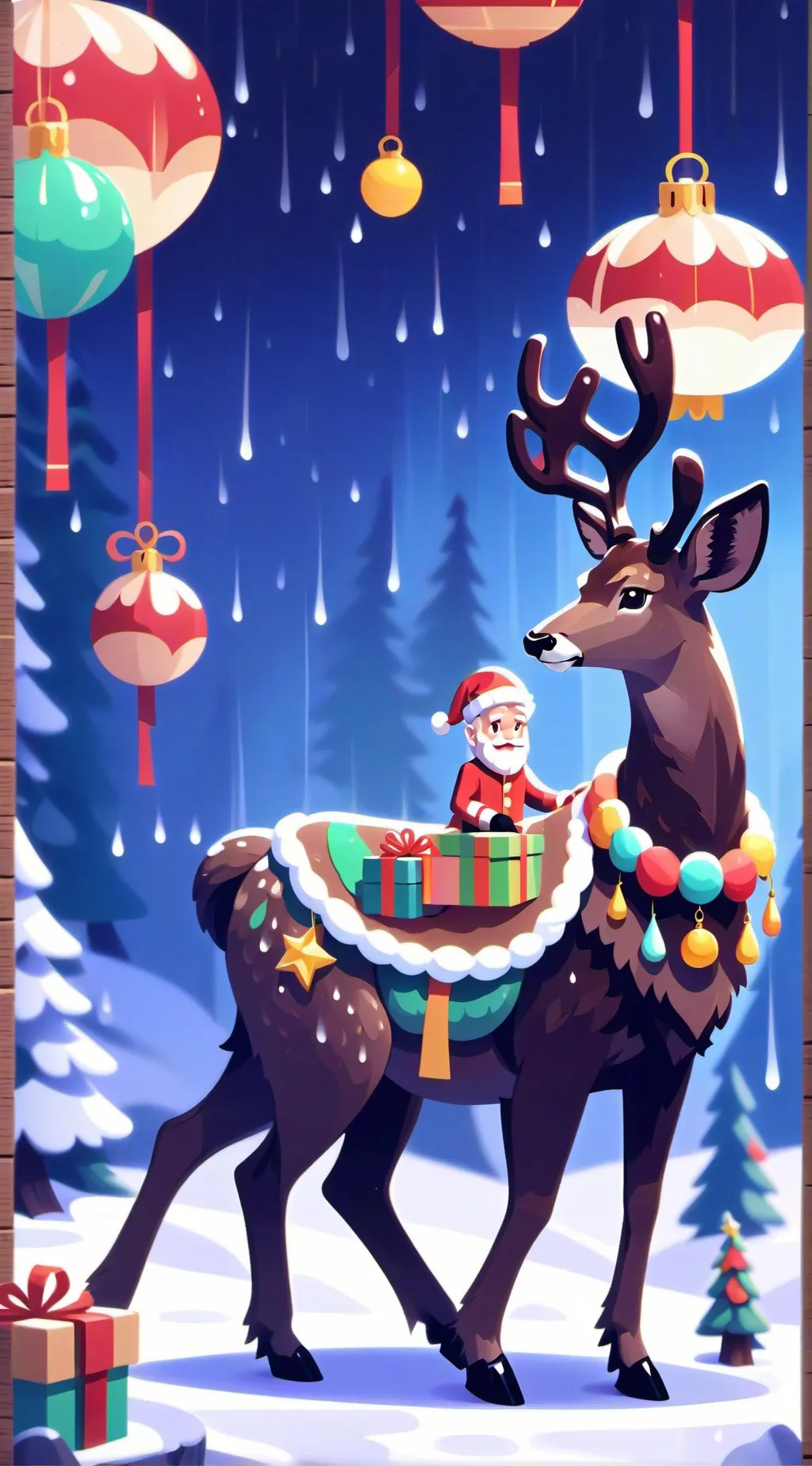 ai character: Dw Christmas! 🎄🎁 background