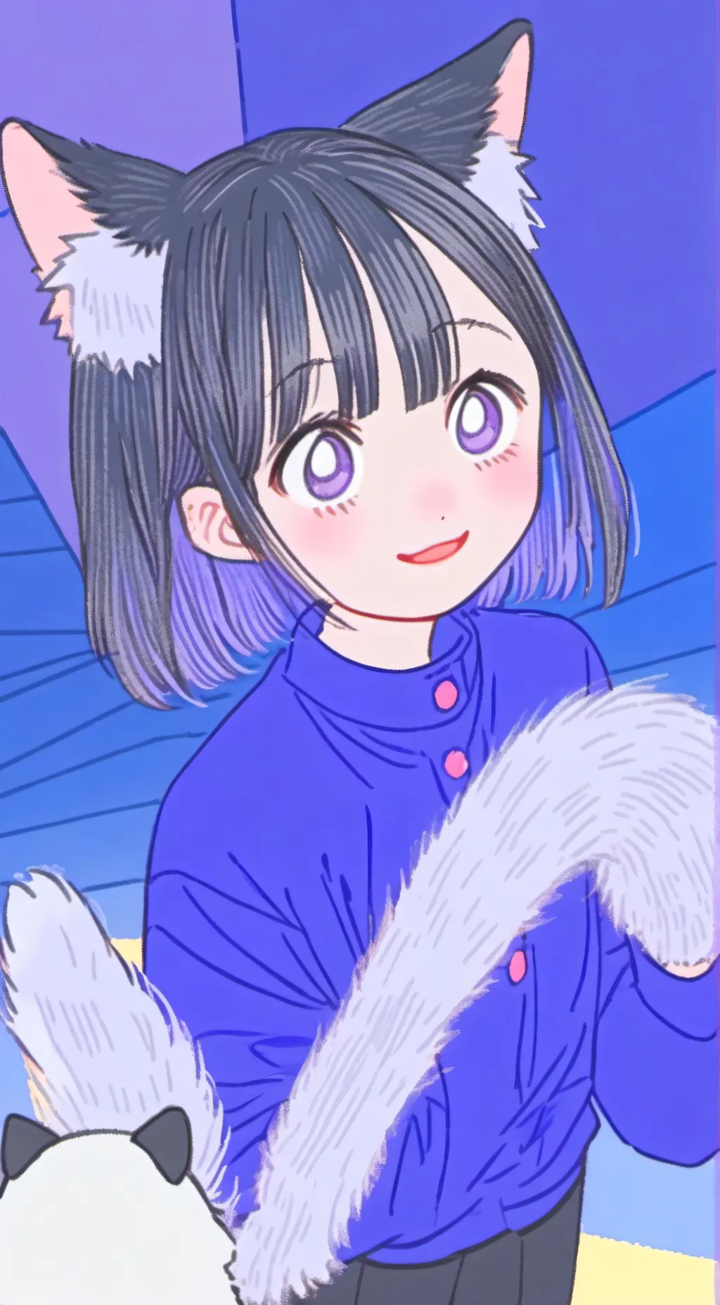 ai character: Panda Spirit Furry background