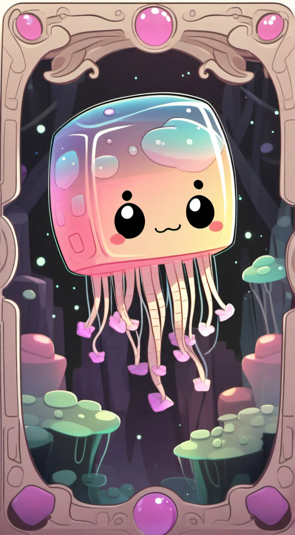 ai character: Happy Ghast  background