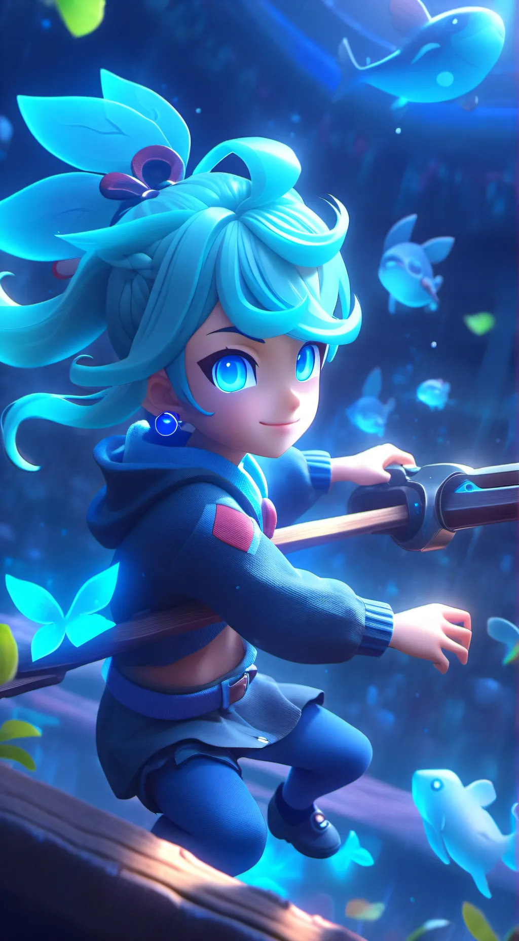 ai character: Dandy dan background