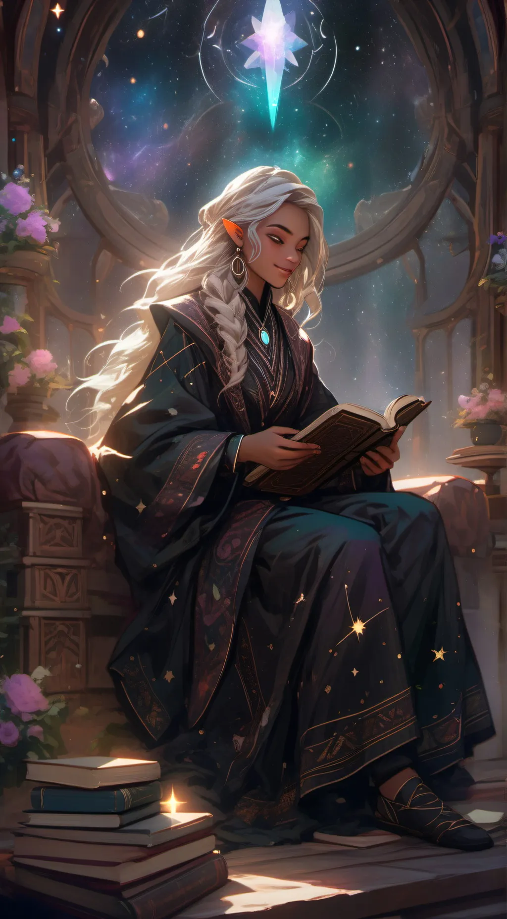 ai character: Zephyr Starlight background