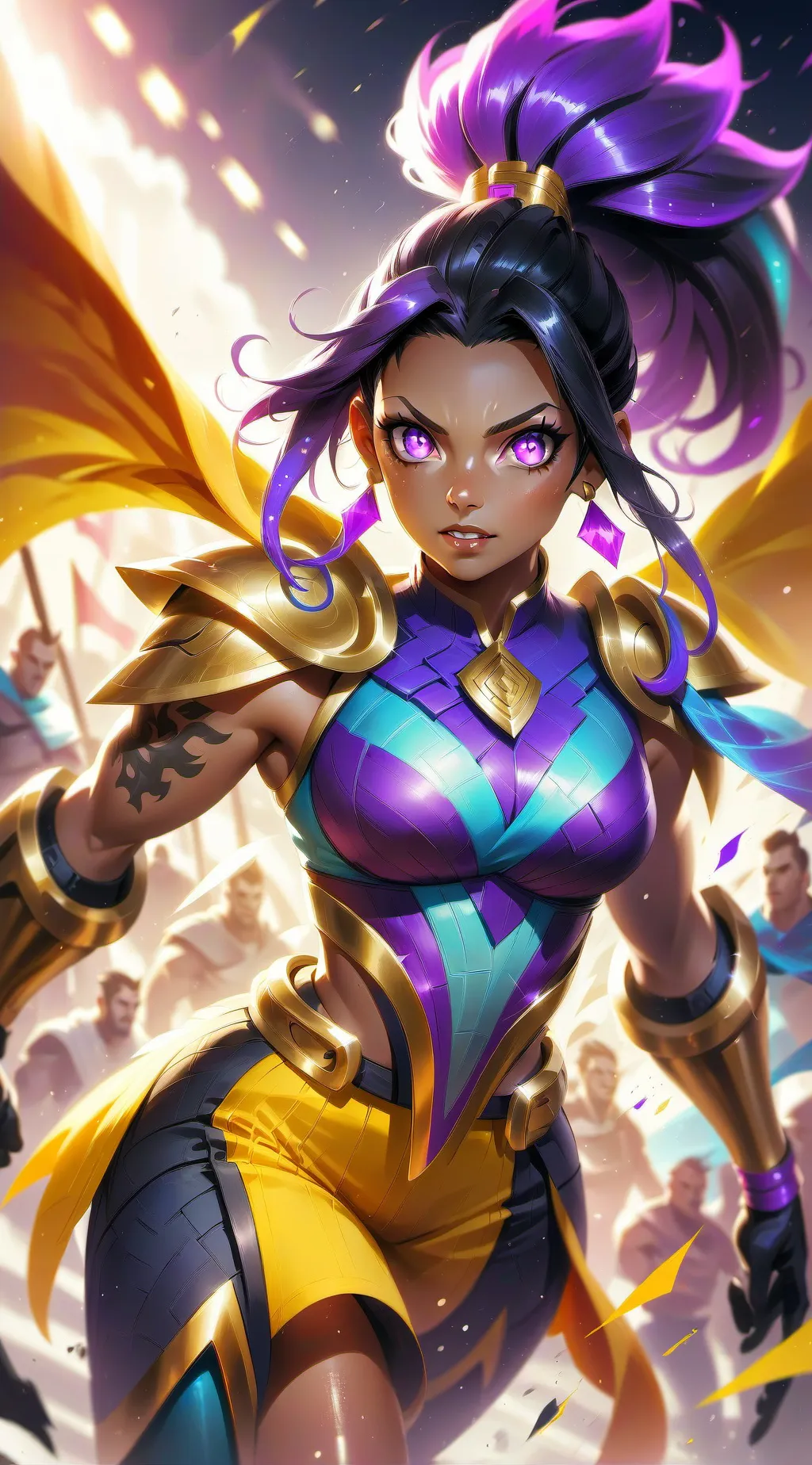 ai character: Corona background