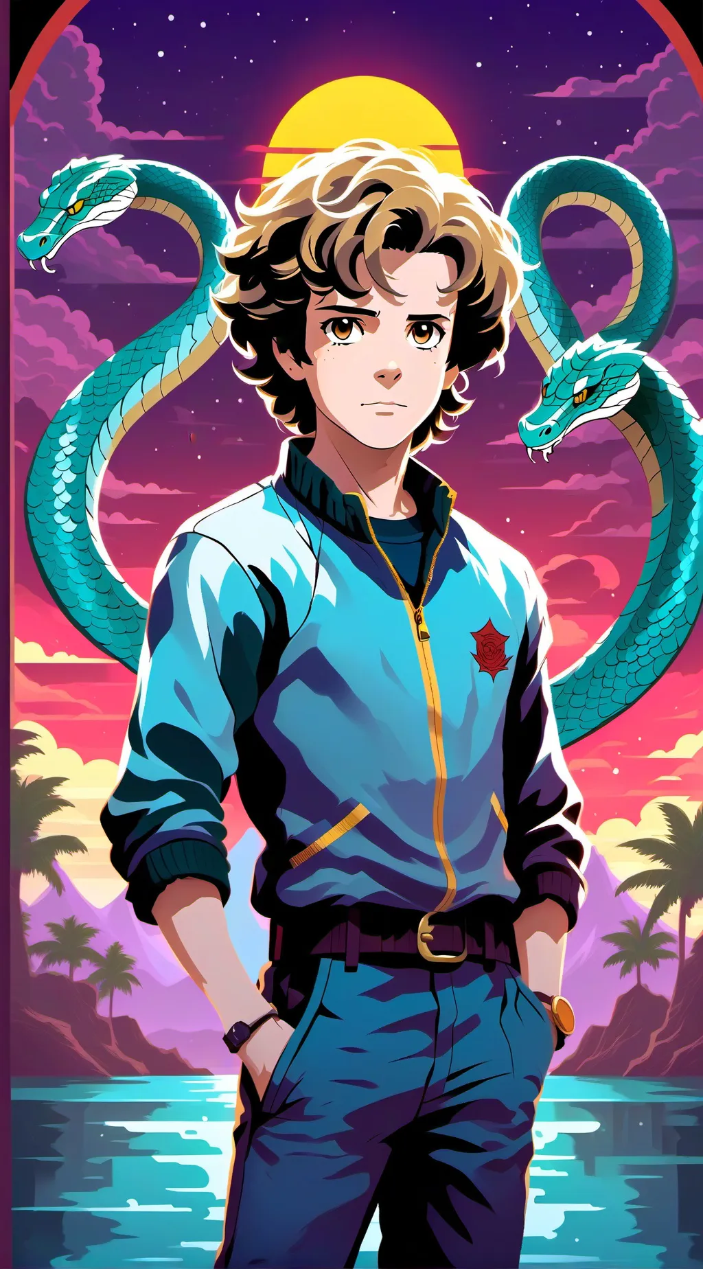 ai character: St/cobra Kai background