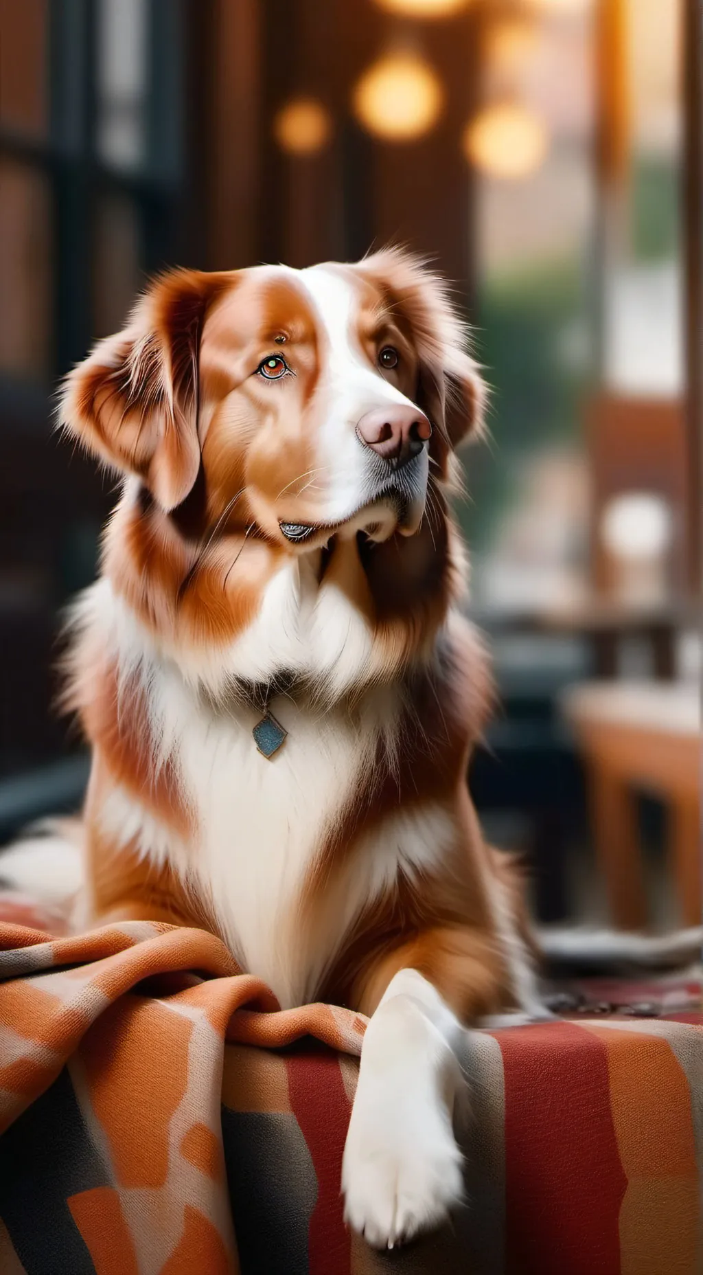 ai character: dog background