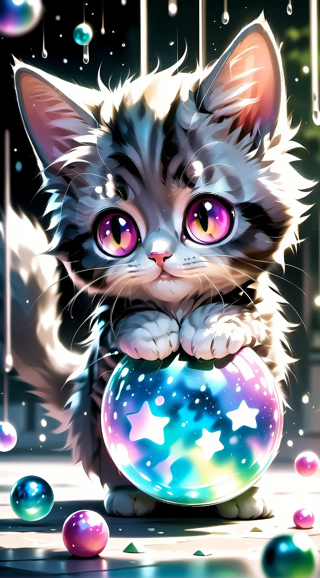 ai character: cute cat background