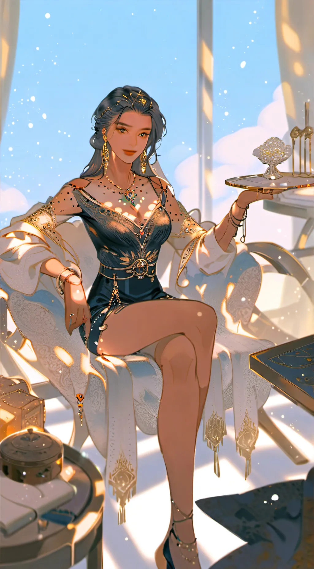 ai character: Ashley ￼ background