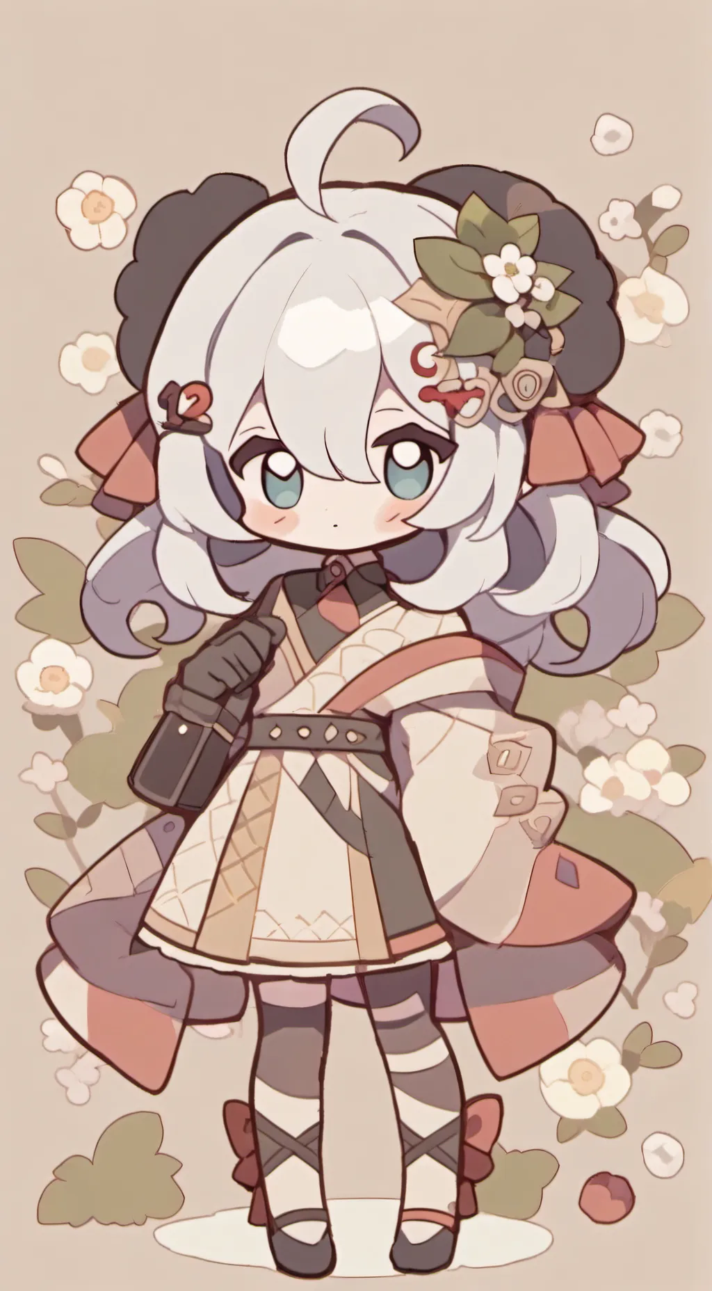 ai character: milky Way cookie background