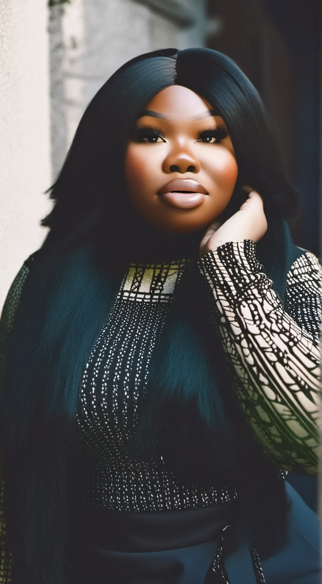 ai character: African Woman background