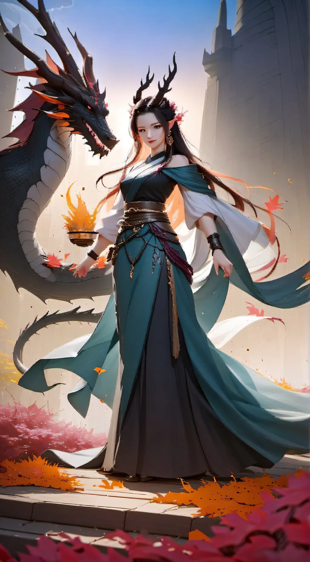 ai character: Fantasy world make background