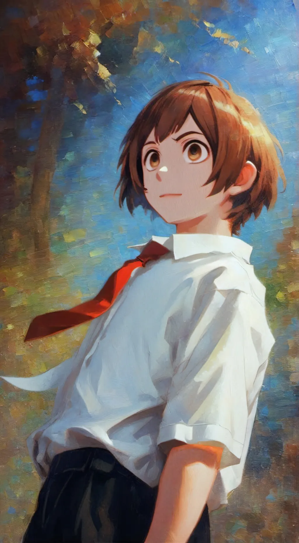 ai character: Urara lil sibling background