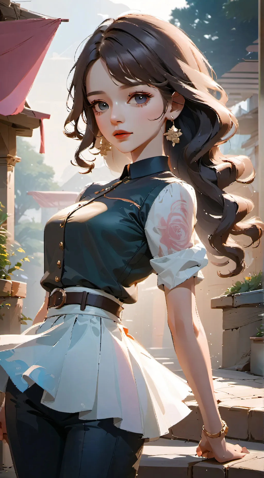 ai character: BADDIE-GIRL background