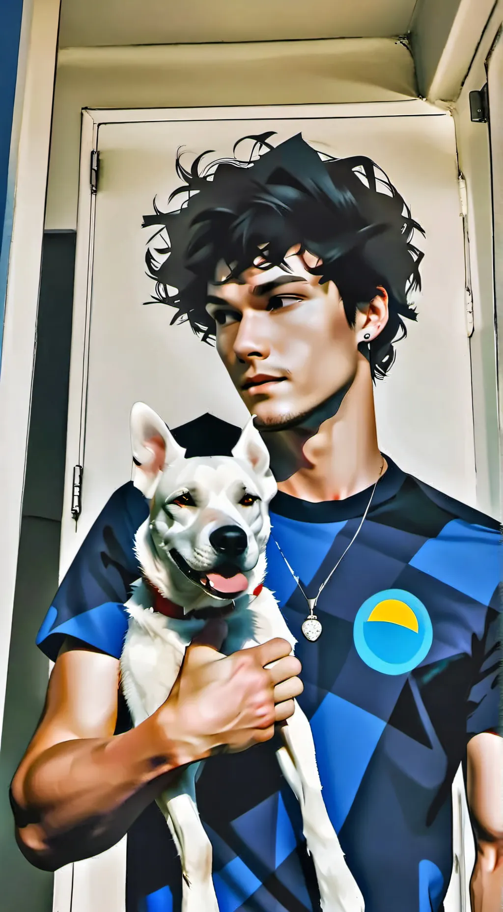 ai character: justin  background