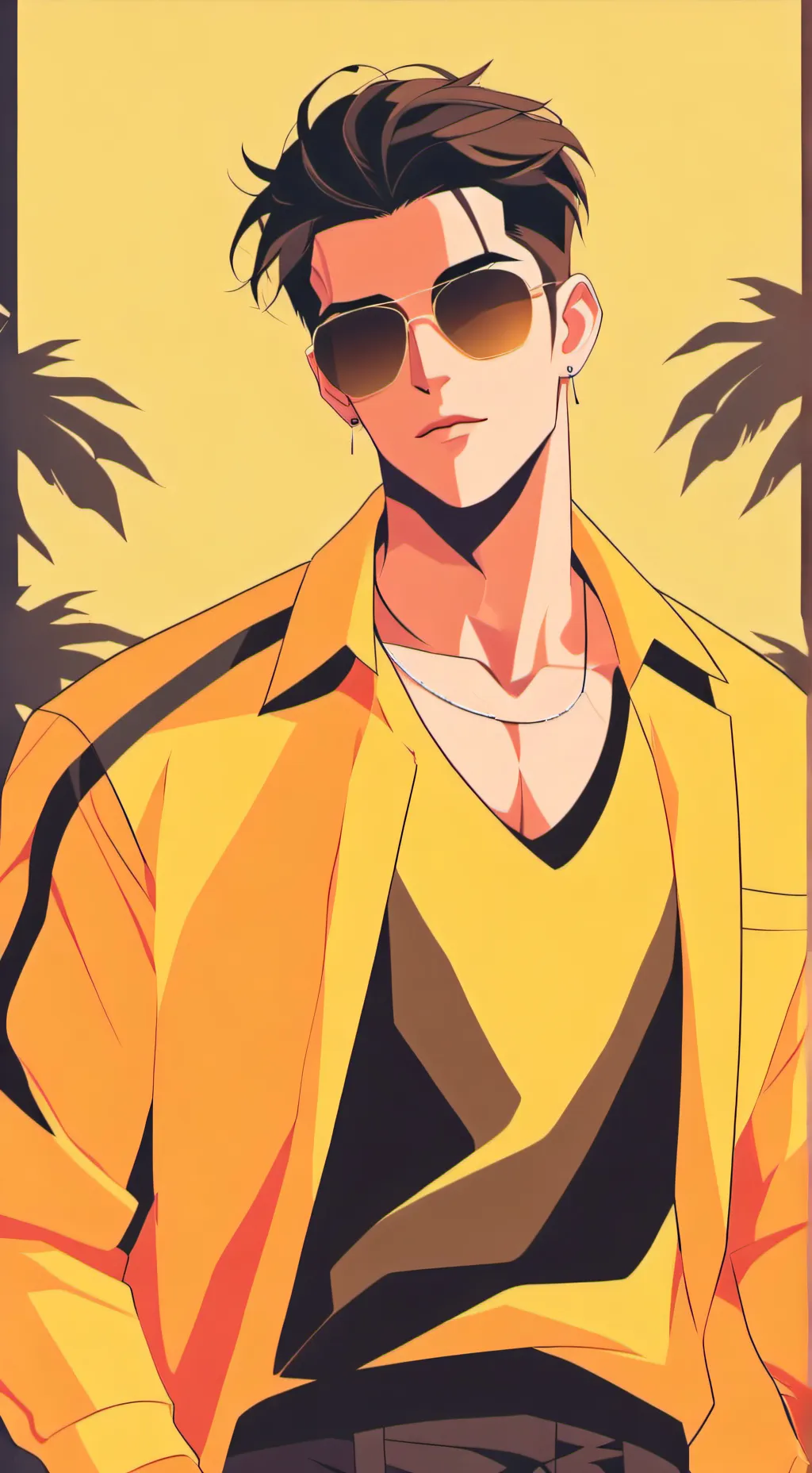 ai character: Davis Foruson background