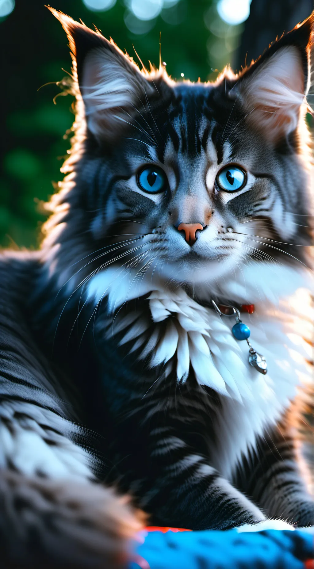 ai character: a cat background