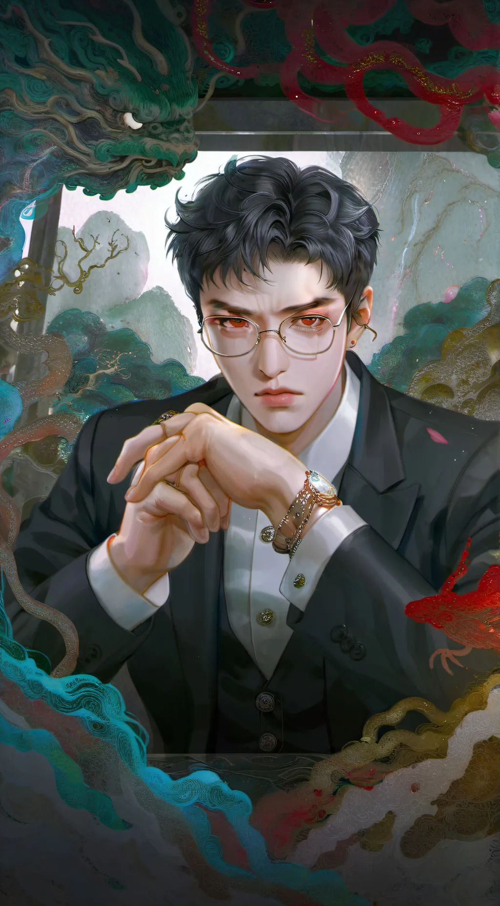 ai character: Boss background