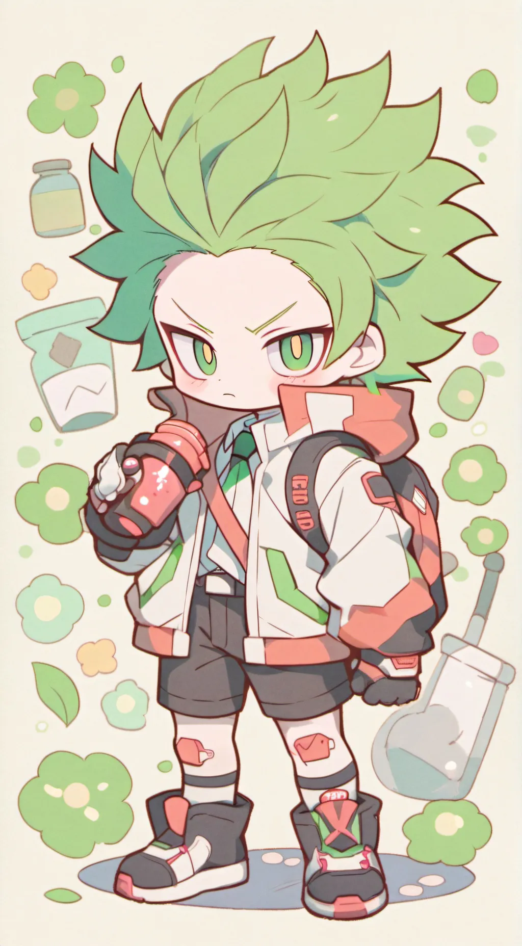 ai character:  furry infection  background