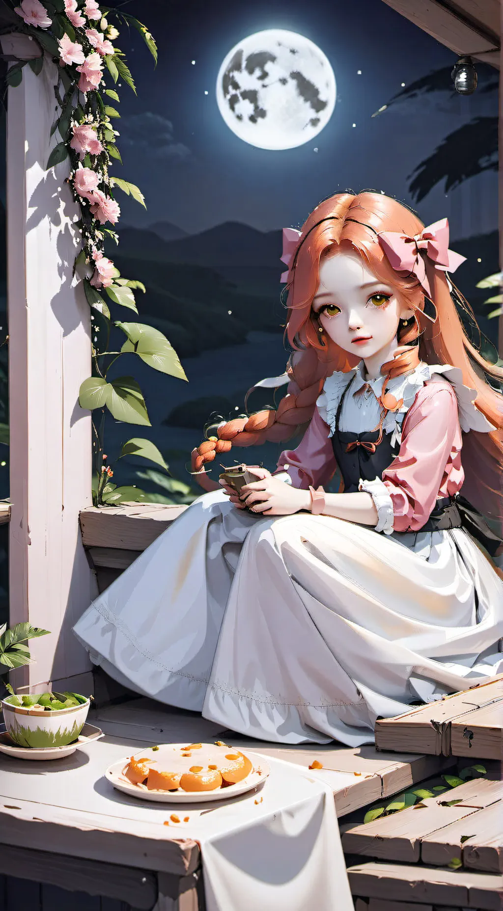 ai character: Elizabeth Afton background