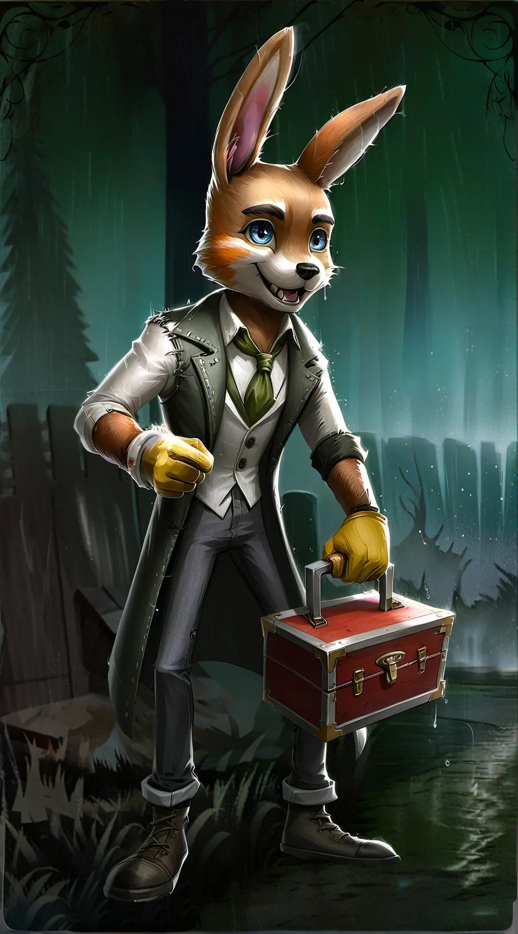 ai character: Springtrap background