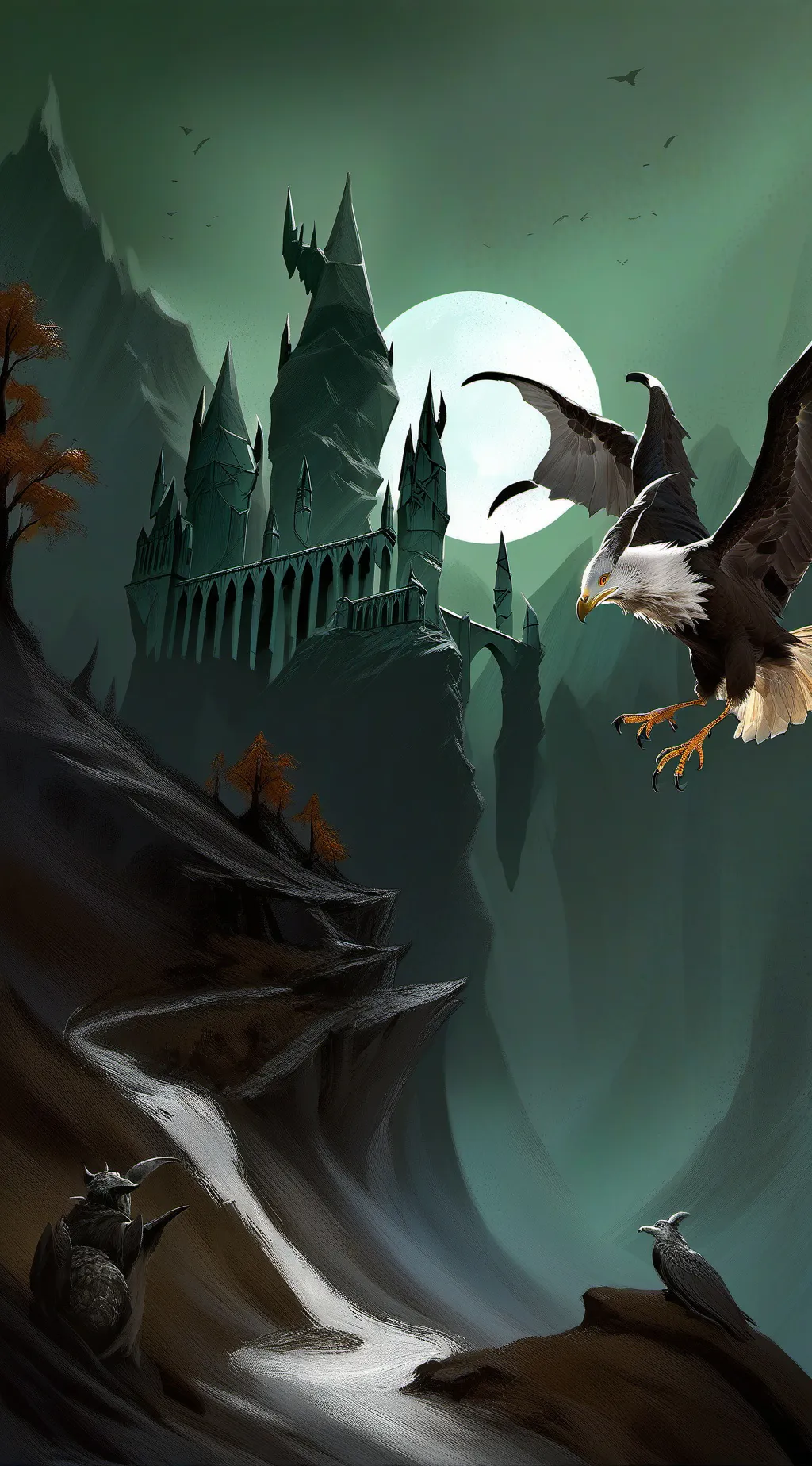 ai character: Hogwarts background