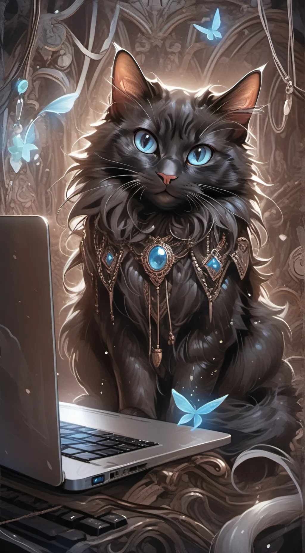 ai character: Pixel background