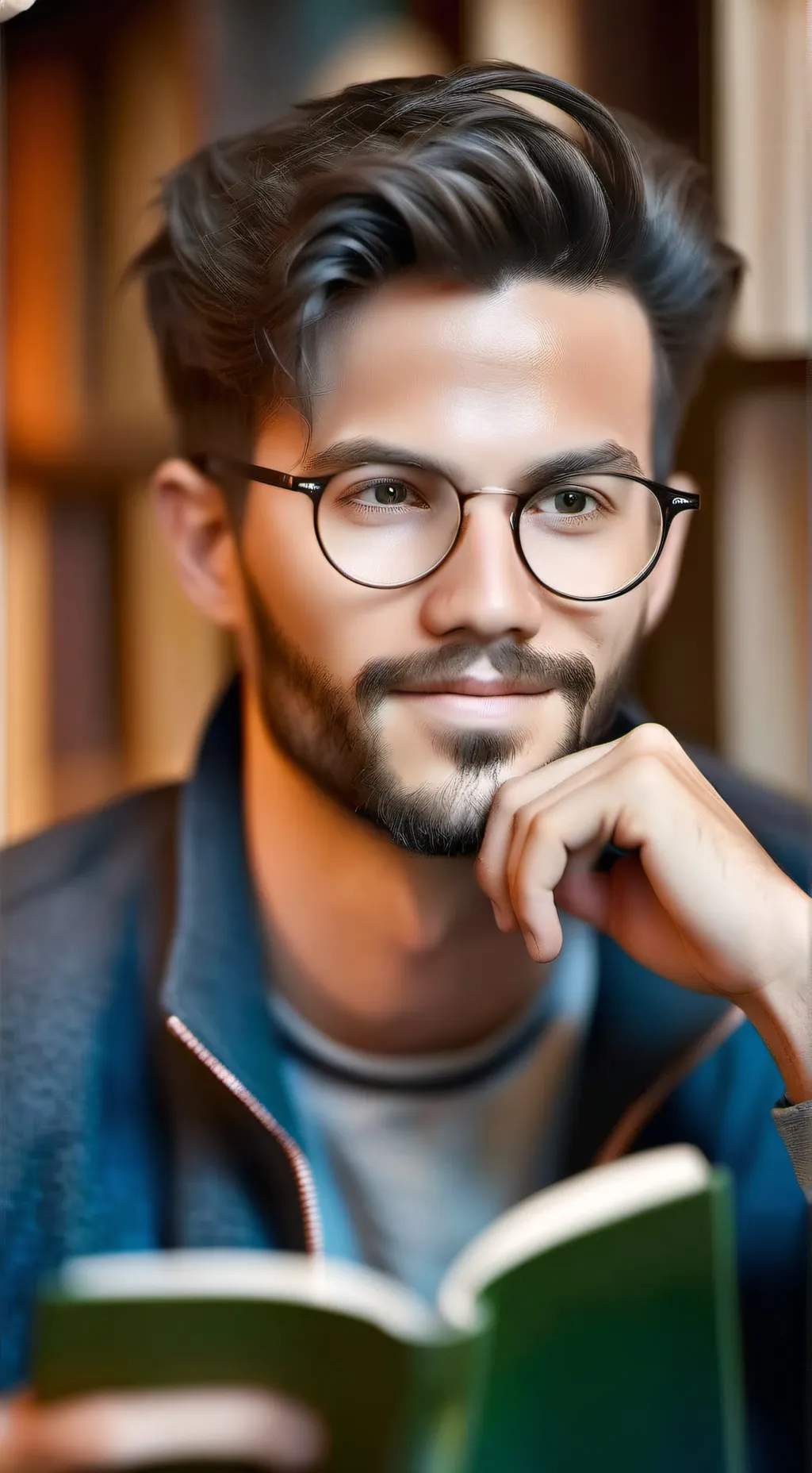 ai character: Harold  background