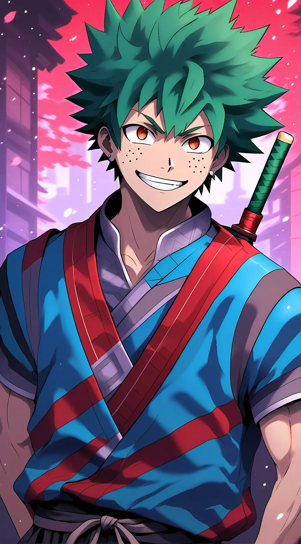 ai character: Deku background