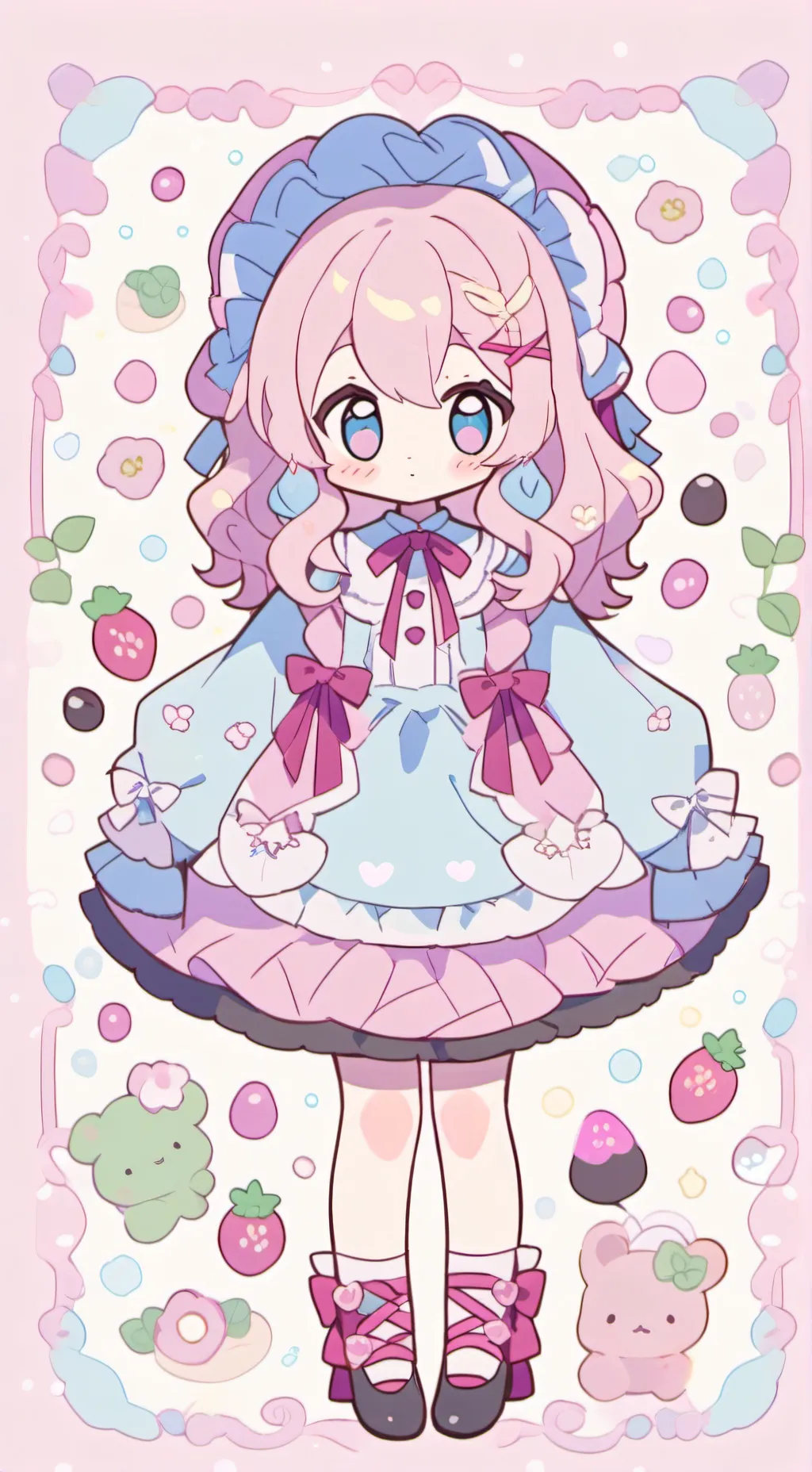 ai character: @LOLO_🐩🍓🩷 background