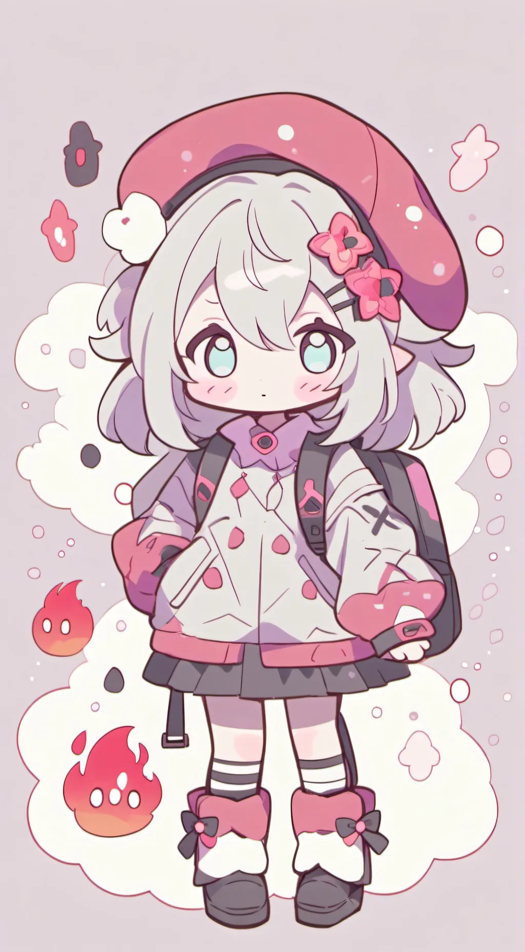 ai character: memorbox v4 ablaze background