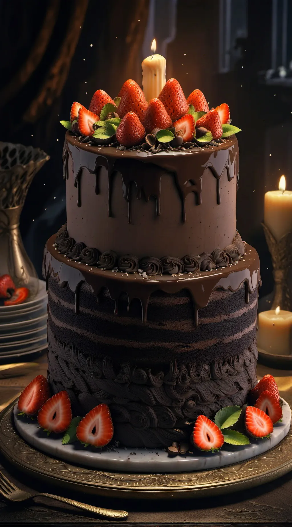 ai character: Fruitcake!  background