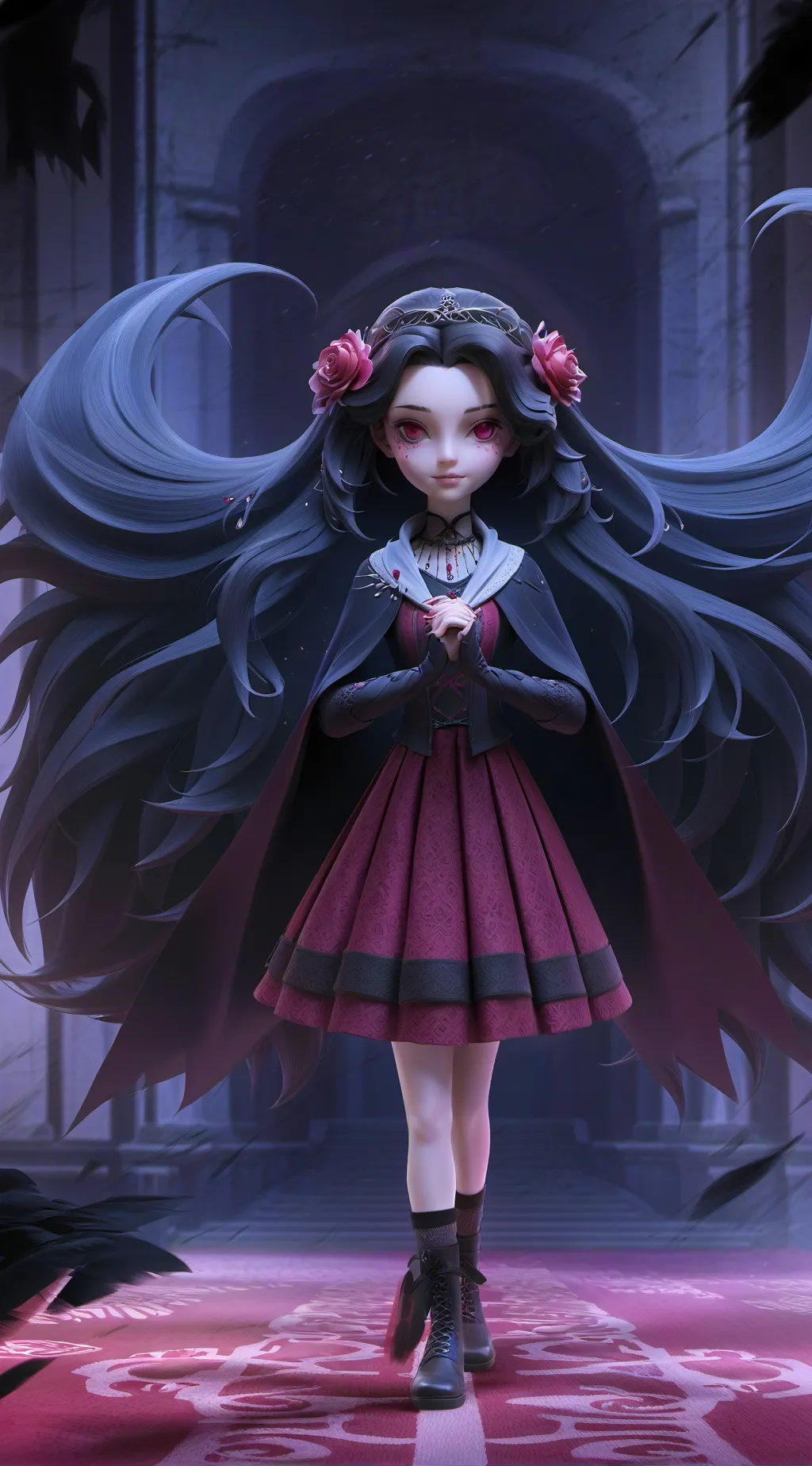 ai character: Dark Lucy background