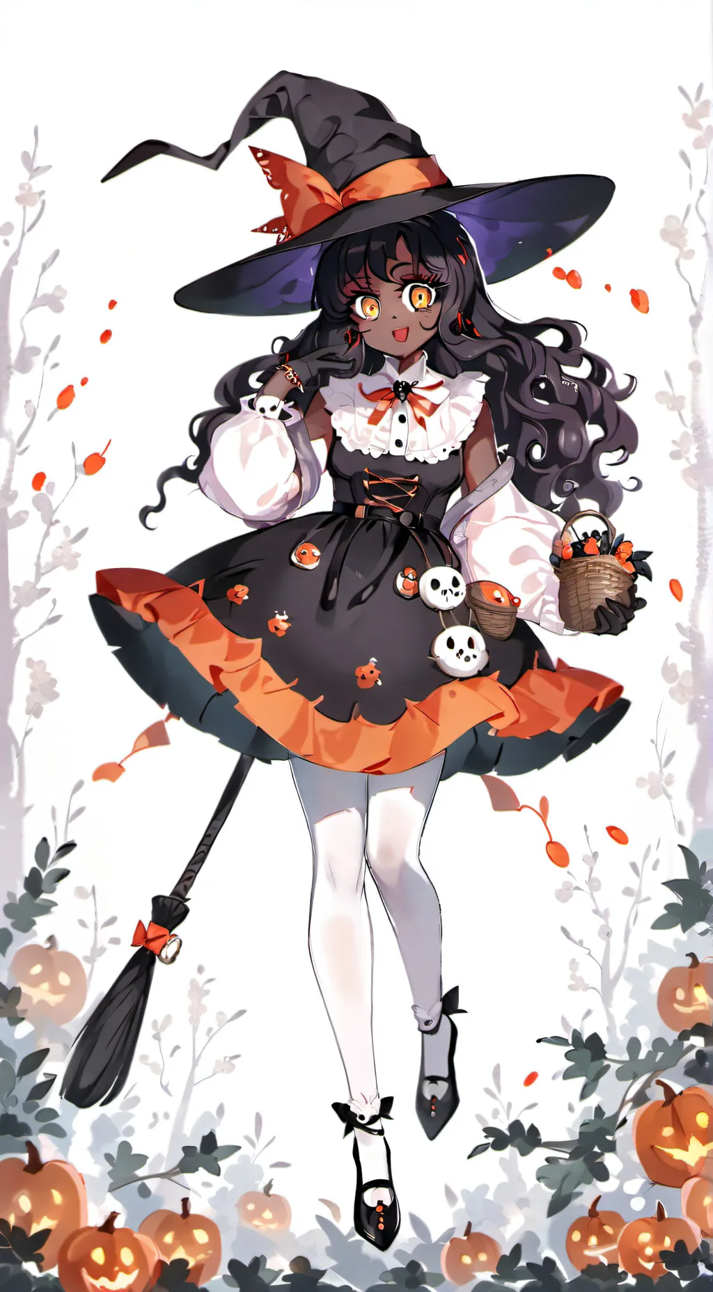 ai character: luni the witch background