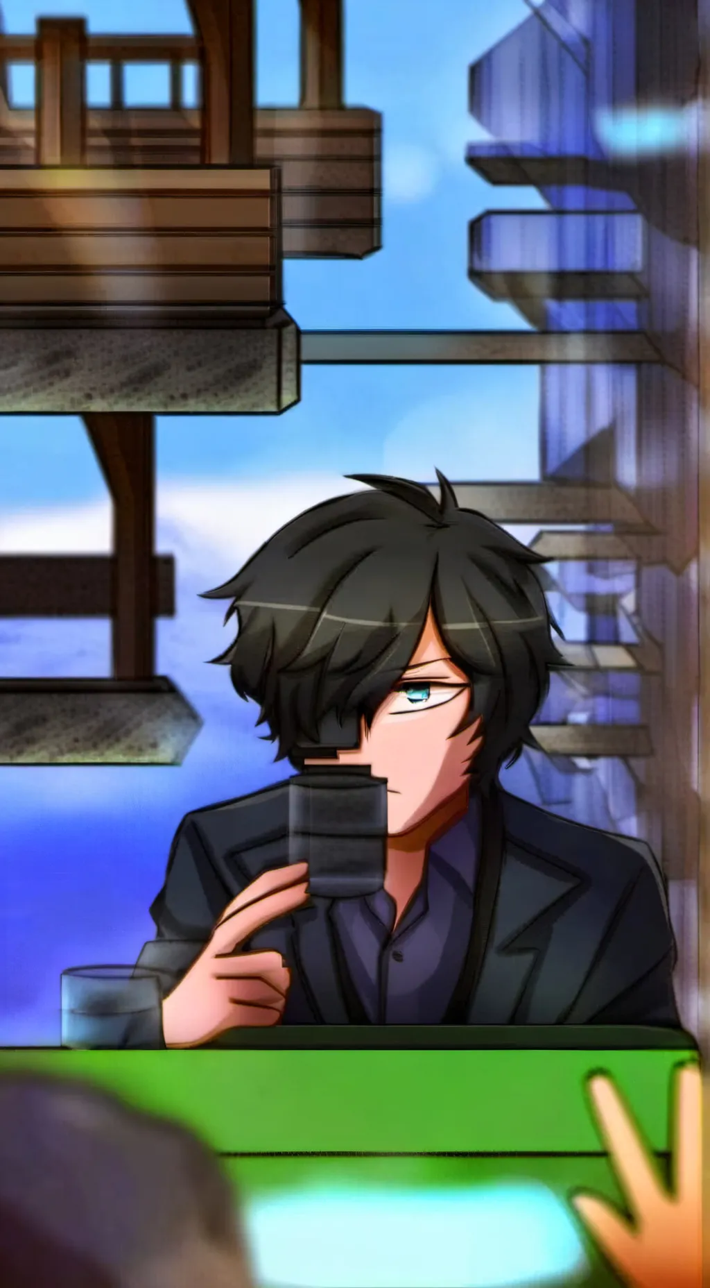 ai character: Zane❤️ background